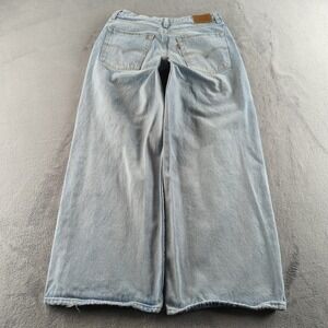 Levis Baggy Jeans Womens 29x31 Blue Light Wash Wide-Leg Grunge Skater Y2K Style